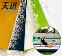 Tissu PVC double paroi TIANJIN à points de soudure, haute résistance à la déchirure, matière première enduite pour tapis de gymnastique gonflable Air Track