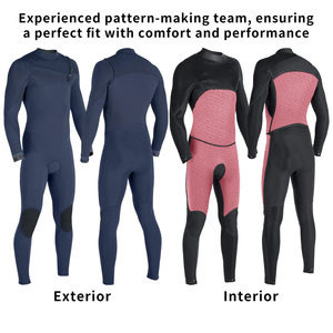 Tùy Chỉnh Thực 4/3 <span class=keywords><strong>Neoprene</strong></span> Lướt Sóng Kín Wetsuit Cho Nam Giới Và Phụ Nữ Ngực Zip Dài Tay Áo 3Mm 4Mm 5Mm Freediving Lặn Phù Hợp Với - Product Image 4