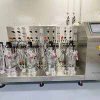 Biorreactor de Vidrio de 30 Litros con Control Digital PLC, Monitoreo de pH y Temperatura, Motor para Laboratorio Profesional de Micropropagación