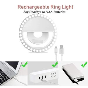 ไฟเซลฟี่แบบหนีบ ปรับแต่งโลโก้ได้ ขายดี พกพาสะดวก ชาร์จ USB ไฟ LED วงแหวนขนาดเล็กสำหรับโทรศัพท์มือถือ - Product Image 3
