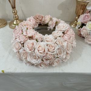 Centro de Mesa de Flores Artificiales Rosadas de 60 cm, Personalizable, de GreenLife Classics, para Decoración de Mesa de Boda o Banquete - Product Image 4