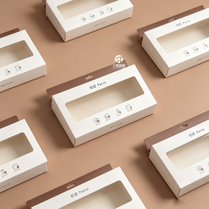 Small Batch Custom Logo Lingerie Packaging Boxes, Windowed White Cardboard Folding <b>Display</b> Boxes for Underwear and Bras - Product Image 3