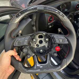 <span class=keywords><strong>Volant</strong></span> en cuir <span class=keywords><strong>S</strong></span> <span class=keywords><strong>Line</strong></span> avec inserts en fibre de carbone et LED pour <span class=keywords><strong>Audi</strong></span> - Product Image 3