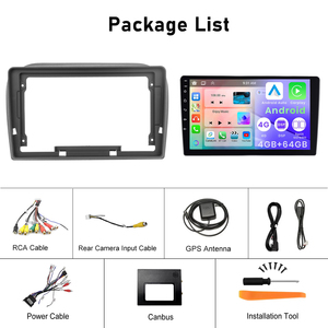 Podofo Android Car Radio Frame 4 + 64G 9 ''Wireless Carplay Android <span class=keywords><strong>Auto</strong></span> para Fiat <span class=keywords><strong>Doblo</strong></span> 2010-2015/Opel Combo 2011-2018 IPS DSP - Product Image 5