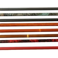 Flèche de tir à l'arc portable en fibre de carbone personnalisée avec pointe en acier et option fibre de verre pour le tir et la chasse