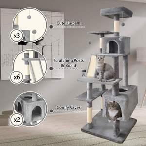 Wholesale Wooden Arranhador Para Gato Scratcher Tower <b>Cat</b> Tree House - Product Image 6