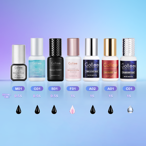 Gollee Hàn Quốc Chất Lượng Cao Luxuryblack Mini Số Lượng Lớn Bao Bì Lông Mi Mở Rộng Tùy Chỉnh Nhanh Mạnh Mẽ Nhãn Hiệu Riêng Lash Lông Mi Keo - Product Image 5