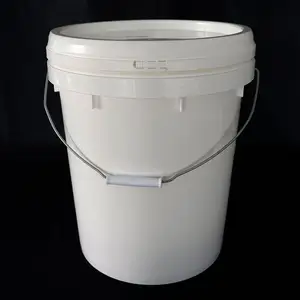 Customized Color Pail Food grade 20L 30L 35L PP plastic bucket With Plastic Handle Lid