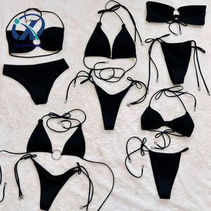 2022 negro clásico Micro traje de baño Bikinis y ropa de playa (antiguo) Bikini Sexy para mujer - Product Image 1