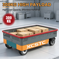 Chariot AGV polyvalent 300 kg avec modes de suivi automatique et télécommande, entraînement par servomoteur pour la picking en entrepôt