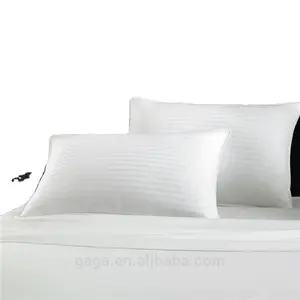 الأبيض أوزة أسفل ريشة الوسائد السرير للنوم قسط 100% القطن قذيفة ، معيار/الملكة الحجم ، مجموعة من 2