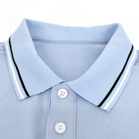 Camisas Polo de Algodón Piqué con Cuello Personalizado, Manga Corta, Uniformes para Niños de Primaria
