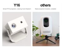 Veacine T6PLUS proyektor LED Mini portabel, produk cerdas Beamer 1080P mendukung Home Theater 230 ANSI Lumens 8G WiFi6 fokus