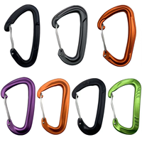Mousquetons en aluminium 16kN légers et sécurisés pour hamac, camping, accessoires de sac à dos, équipement de plein air