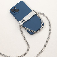 WOWEI catena di metallo cordino per telefono staccabile pistola oro nero custodia per telefono collana universale regolabile per cellulare cinturino