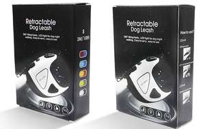 Guinzaglio per cani retrattile con Logo personalizzato senza grovigli guinzaglio per cani da 16 piedi senza mani con luce luminosa a Led - Product Image 6