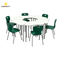 Meubles scolaires Everpretty OEM ODM, table et chaise combinées en bois modernes pour salles de classe intelligentes