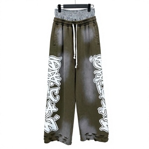 Premium Embroidered Fleece <b>Trousers</b> Men <b>Winter</b> <b>Warm</b> Casual Jogger Pants Manufacturer - Product Image 4