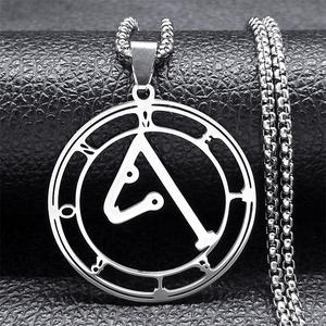 Nouveau Collier en Acier Inoxydable Archange Raphaël, Pendentif Arcange Uriel Sigil Aiguille Divine, Bijou - Product Image 1