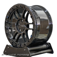 Rines RPF1 de 2 Piezas, Forjados, con Borde Beadlock, de 18, 19, 20 y 21 Pulgadas, Diseño Deportivo Popular, Negro Brillante, Ligeros, 5x114.3 5x120 para Civic