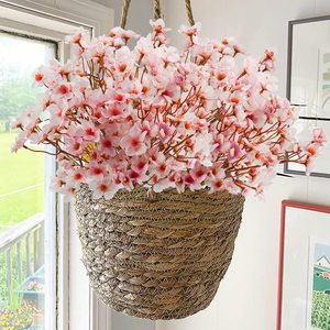 <b>Artificial</b> Peach Blossom Branches Silk Fake Flowers Decorative <b>Artificial</b> Peach <b>Tree</b> for Home and Scene Decoration - Product Image 3