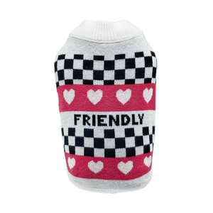 Pull pour chien MOFFY personnalisé, classique et simple, en fil de laine multicolore, pour petits animaux – Vêtement d'hiver moderne à deux pattes - Product Image 5