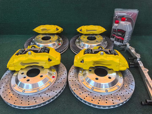 ชุดเบรกปรับแต่งความแม่นยำสูงสำหรับ <span class=keywords><strong>Brembo</strong></span> <span class=keywords><strong>18Z</strong></span> 6 ลูกสูบ ด้านหน้า และ F40 4 ลูกสูบ ด้านหลัง สำหรับ BMW X5 E70 พร้อมจานเบรกแบบเจาะรูขนาด 380x34 มม. - Product Image 2