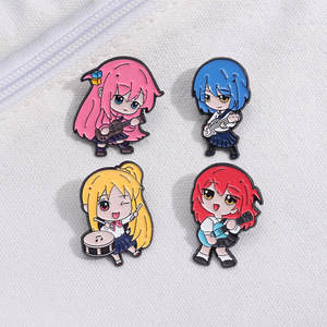 Broches en alliage de peinture cloisonnée 4 couleurs de haute qualité Anime <span class=keywords><strong>BOCCHI</strong></span> <span class=keywords><strong>THE</strong></span> <span class=keywords><strong>ROCK</strong></span> Gotoh Hitori - Product Image 1