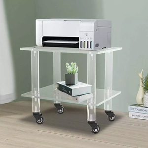 รถเข็น2ชั้นอะคริลิคใส11.81 "x 15.75" x 13.18" - Product Image 2