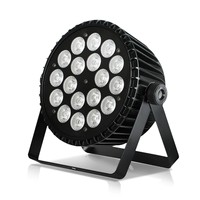 18 Projecteurs LED Par Slim 18W en Aluminium Moulé RGBWA+UV 6-en-1 Haute Luminosité Pleine Couleur pour Scène, Éclairage de Wash pour Discothèques, Fêtes et Événements