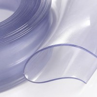 Rouleau de feuille de PVC flexible, film plastique transparent semi-transparent pour la protection des tables et des meubles, emballage industriel