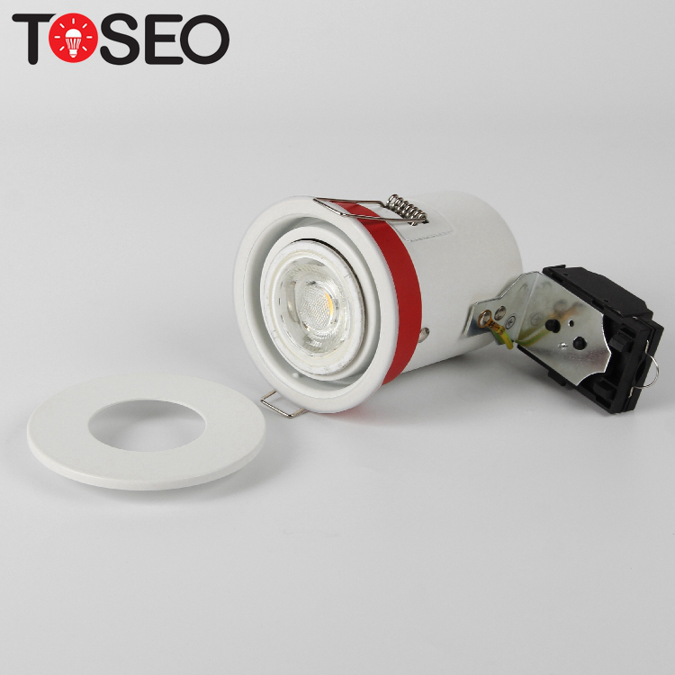 White Recessed Fire Rated Downlights GU10 Die Casting Alu Ip20