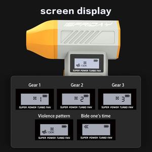 Souffleur d'air puissant Violent Fan 130 000 tr/min, souffleur turbo jet avec lumière LED et écran d'affichage, souffleur de poussière pour voiture, moteur sans balais - Product Image 5