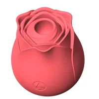 Rose Shaped Clit Masturbator for Women, G-Spot Vibrator