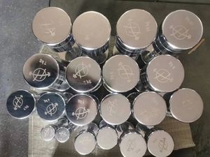 하이 퀄리티 60 파운드 덤벨 세트 30lbs 15lbs 주철 근육 이완 장치 - Product Image 6