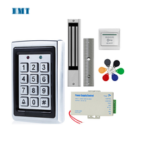 Kunci Magnetik Elektrik 180KG/280KG Logam FRID Tombol Keluar Keypad RFID Key Fobs Sistem Kontrol Akses Kit