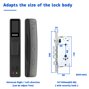 Goodum Video Smart Door Lock Wifi 3d Face Real-time <strong>Intercom</strong> Id Recognition <strong>with</strong> Camera Small Size - Product Image 6
