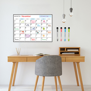 UNI-FELT Removable Interactive Dry Erase <strong>Weekly</strong> <strong>Planner</strong> Customized Size Works Any <strong>Wall</strong> No Damage Reusable for School Office More - Product Image 2
