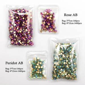 CY Non Hot Fix 16 Facettes Luxe Cristal AB Pierres de Cristal <span class=keywords><strong>Strass</strong></span> <span class=keywords><strong>Strass</strong></span> en Verre Transparent - Product Image 5