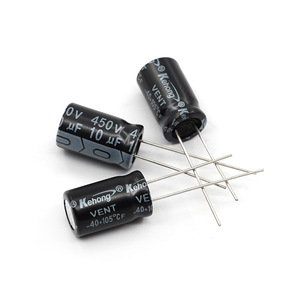 Aluminum Electrolytic Capacitor 10UF 450V 10x17mm Through Hole High Voltage REACH Certified For Industrial Use - Product Image 2