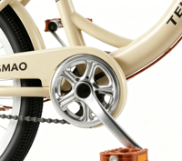 Vélo de banlieue TENGMAO pour adultes, 20/22/24/26 pouces, cadre en acier à haute teneur en carbone, vitesse unique, double frein, design rétro léger, pour la route