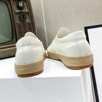 Zapatos Casuales de Hombre para Caminar, Un Par de Zapatillas Blancas Elásticas de Tacón Bajo, Zapatos Planos Cómodos