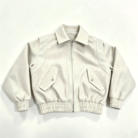 Vestes de moto pour hommes OEM, personnalisées, avec texture embossée, patchwork, en cuir véritable, veste bomber en cuir de qualité supérieure pour hommes