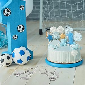 Llavero de Fútbol para Niños, Regalos de Cumpleaños para Amantes del Fútbol, Jugadores, Equipos, Regalos Temáticos de Navidad para Fanáticos, Llavero con Colgante de Balón de Fútbol 3D para Mochila - Product Image 4