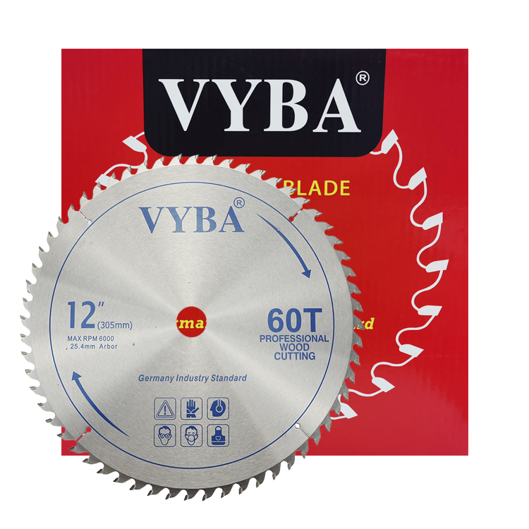 12 дюймов 60T резьба по дереву TCT циркулярная дисковая пила Лезвие для древесины