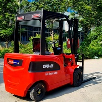 Chariots élévateurs électriques CE 2t 2,5t, équipés de batteries au plomb sans entretien, mât à trois sections, transpalette électrique