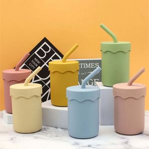 Vasos de Silicona para Bebés, Libres de BPA, Grado Alimenticio, con Pajita, para Entrenamiento de Bebés y Niños Pequeños, Novedad 2026 - Product Image 4