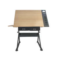 Table de dessin multifonctionnelle haut de gamme avec support réglable et tiroirs pour étudiants en architecture