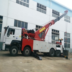 Nuovo usato SINOTRUK HOWO 8x4 12 ruote RHD 40T <span class=keywords><strong>rimozione</strong></span> del blocco stradale camion recupero di rotazione del veicolo di salvataggio del carro attrezzi - Product Image 1