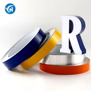 Produttore strisce di bobina di rivestimento in alluminio per lettere di canale 3d insegne pubblicitarie Channelume bobina di lettere di canale in alluminio piatto